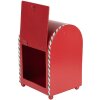 Clayre & Eef 6Y5800 Boîte aux lettres Noël Rouge/Blanc 14x13x19 cm