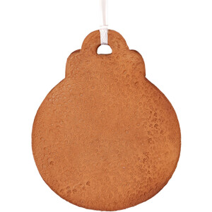 Clayre & Eef Boule de Noël 8x2x10 cm Marron...