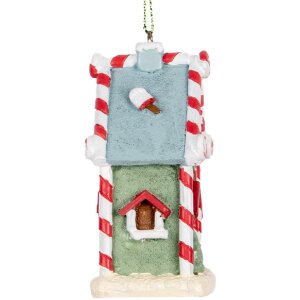 Clayre & Eef 6PR5324 Décoration Suspendue Maison Vert Blanc