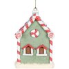 Clayre & Eef 6PR5324 Décoration Suspendue Maison Vert Blanc