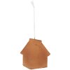 Clayre & Eef Ornement Maison 9x1x10 cm Blanc Marron