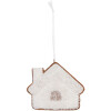 Clayre & Eef 6PR5329 Décoration Suspendue Maison Blanche 9x1x8 cm