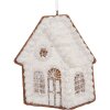Clayre & Eef 6PR5332 Décoration Suspendue Maison Blanche 9x1x10 cm
