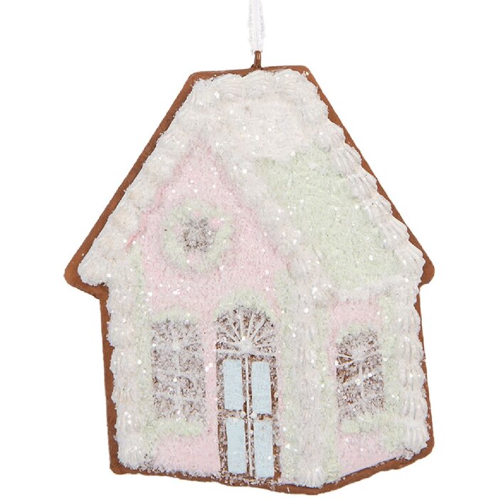 Décoration Suspendue Maison Clayre & Eef 9x1x10 cm Rose