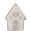 Clayre & Eef 6PR5336 Décoration Ornement Maison Vert & Blanc 8x1x10 cm