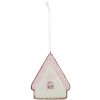 Clayre & Eef 6PR5339 Décoration Suspendue Maison Vert et Rose