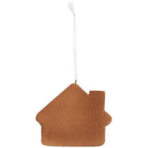 Clayre & Eef Décoration Suspendue Maison Rose et Bleu 9x1x8 cm