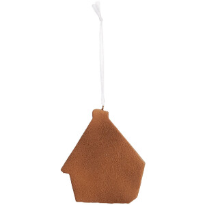 Ornement Maison Clayre & Eef Rose et Vert 9x1x10 cm