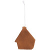 Ornement Maison Clayre & Eef Rose et Vert 9x1x10 cm
