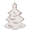 Clayre & Eef 6PR5344 Décoration Sapin de Noël Blanc & Marron
