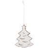 Clayre & Eef 6PR5344 Décoration Sapin de Noël Blanc & Marron
