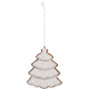 Clayre & Eef 6PR5345 Décoration Ornement Sapin Noël 9x1x10 cm