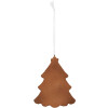 Clayre & Eef Décoration Suspension Sapin 9x1x10 cm Blanc Marron
