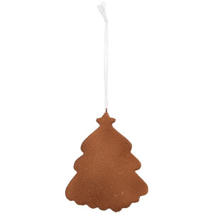 Clayre & Eef 6PR5347 Décoration Suspense Noël Blanc Marron 9x1x10 cm