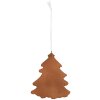 Suspension Décoration Arbre de Noël Clayre & Eef 9x1x10 cm Blanc Marron
