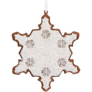 Clayre & Eef Décoration Suspension Flocon de...