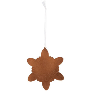 Décoration Suspendue Flocon de Neige Clayre & Eef 9x1x10 cm