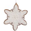 Décoration Suspendue Flocon de Neige Clayre & Eef 9x1x10 cm