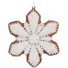 Décoration Suspendue Flocon de Neige Clayre & Eef 9x1x10 cm