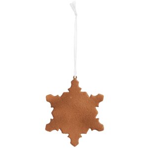 Clayre & Eef Décoration Suspension Flocon de Neige 9x10 cm