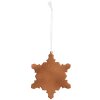 Clayre & Eef Décoration Suspension Flocon de Neige 9x10 cm