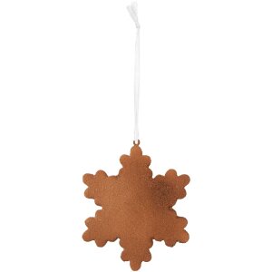Clayre & Eef 6PR5358 Décoration Suspendue Flocon de Neige Blanc & Marron