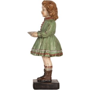 Décoration Enfant Clayre & Eef 9x8x21 cm Vert-Beige