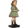 Décoration Enfant Clayre & Eef 9x8x21 cm Vert-Beige