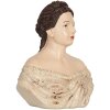 Buste Décorative Femme Clayre & Eef 18x11x21 cm Beige/Marron