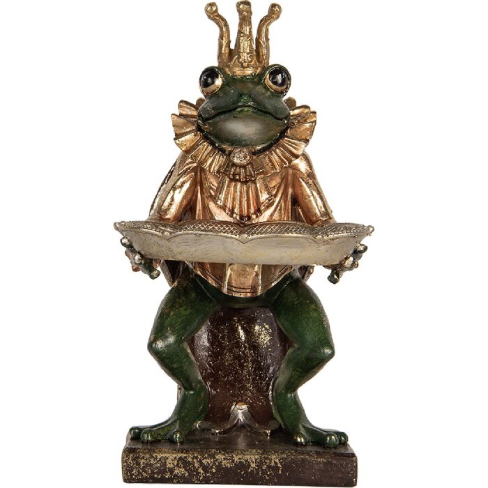 Clayre & Eef Grenouille Décoration 16x15x28 cm