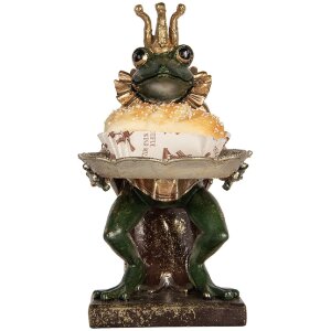 Clayre & Eef Grenouille Décoration 16x15x28 cm