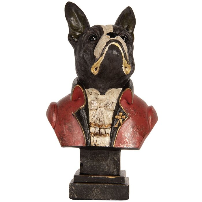 Clayre & Eef Buste Décorative Chien 15x12x26 cm