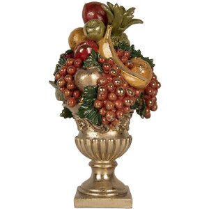 Clayre & Eef 6PR5585 Coupe à Fruits Dorée 25x24x44 cm