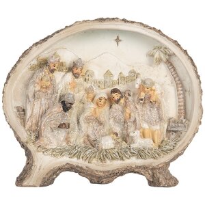 Clayre & Eef Groupe de Noël 18x4x15 cm