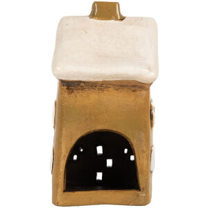 Clayre & Eef 6CE2183 Maison Décorative Noël 8x7x15 cm Braun Beige