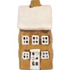 Clayre & Eef 6CE2183 Maison Décorative Noël 8x7x15 cm Braun Beige