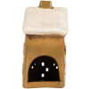 Clayre & Eef 6CE2183 Maison Décorative Noël 8x7x15 cm Braun Beige