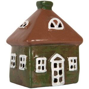 Décoration Maison Clayre & Eef 12x9x14 cm Vert-Brun