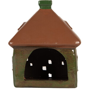 Décoration Maison Clayre & Eef 12x9x14 cm Vert-Brun