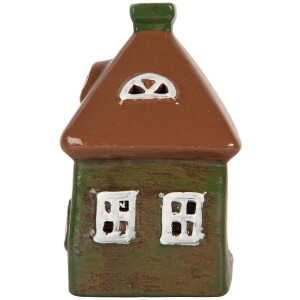 Décoration Maison Clayre & Eef 12x9x14 cm Vert-Brun