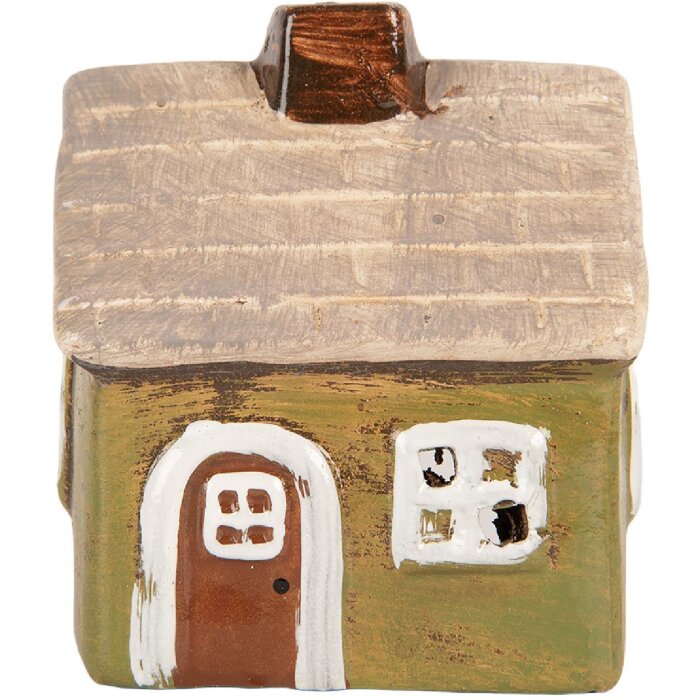 Clayre & Eef Déco Maison Céramique 8x7x10 cm Vert Beige