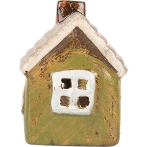 Clayre & Eef Déco Maison Céramique 8x7x10 cm Vert Beige