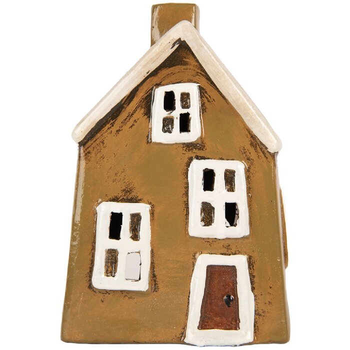 Clayre & Eef 6CE2187 Décoration Maison 12x8x18 cm Marron Beige