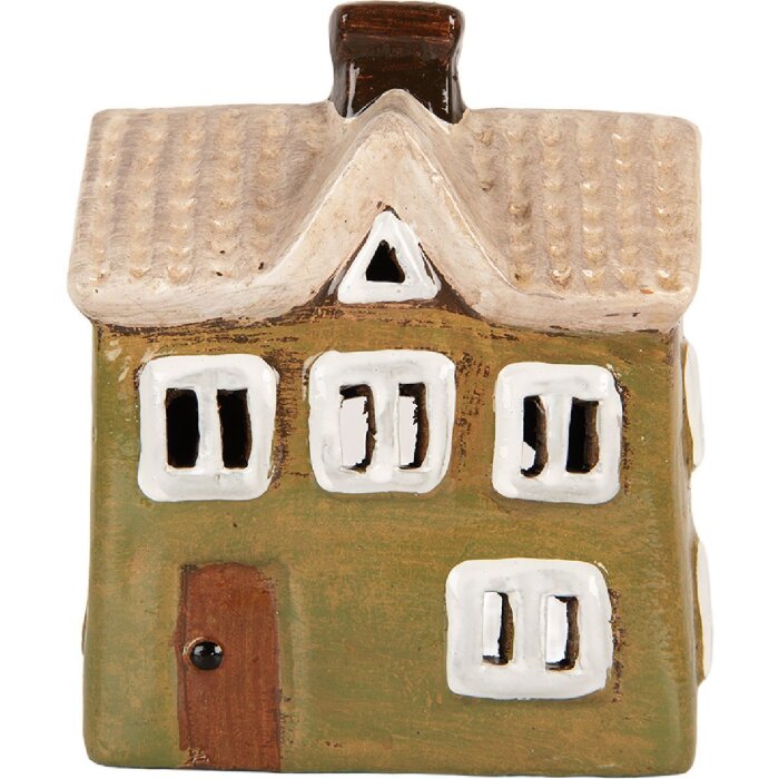 Clayre & Eef 6CE2188 Maison Décoration 11x7x13 cm Vert Beige Céramique