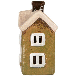 Clayre & Eef 6CE2188 Maison Décoration 11x7x13 cm Vert Beige Céramique