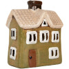 Clayre & Eef 6CE2188 Maison Décoration 11x7x13 cm Vert Beige Céramique