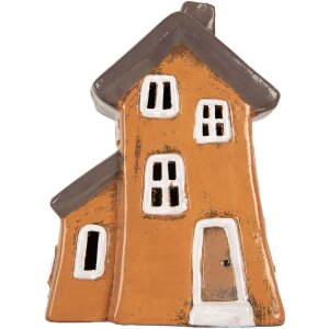Clayre & Eef Décoration Maison 16x11x22 cm Orange Gris