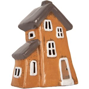Clayre & Eef Décoration Maison 16x11x22 cm Orange Gris