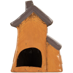 Clayre & Eef Décoration Maison 16x11x22 cm Orange Gris