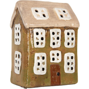 Clayre & Eef 6CE2191 Décoration Maison 10x7x14 cm Vert-Beige